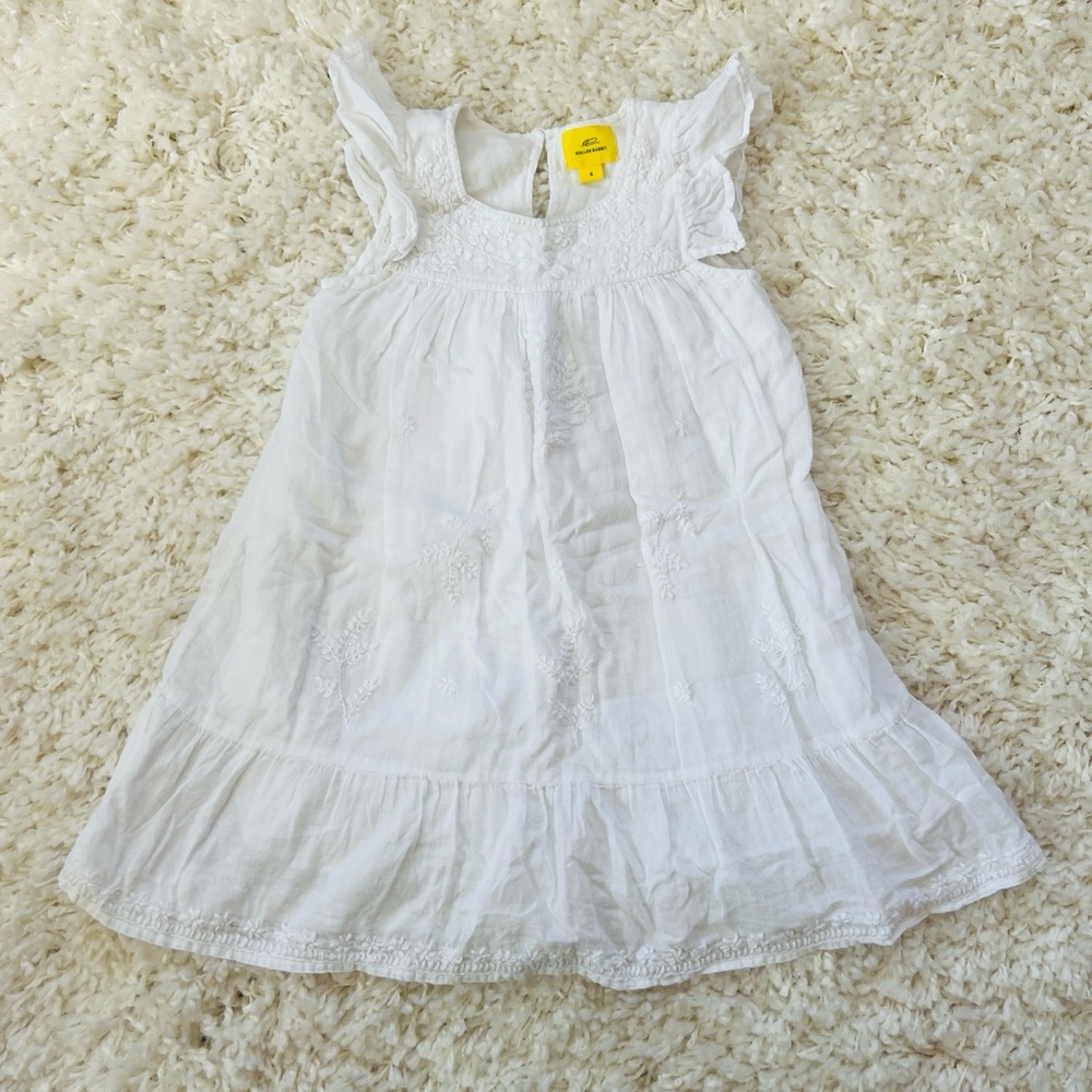 Roller Rabbit White Embroidered Dress